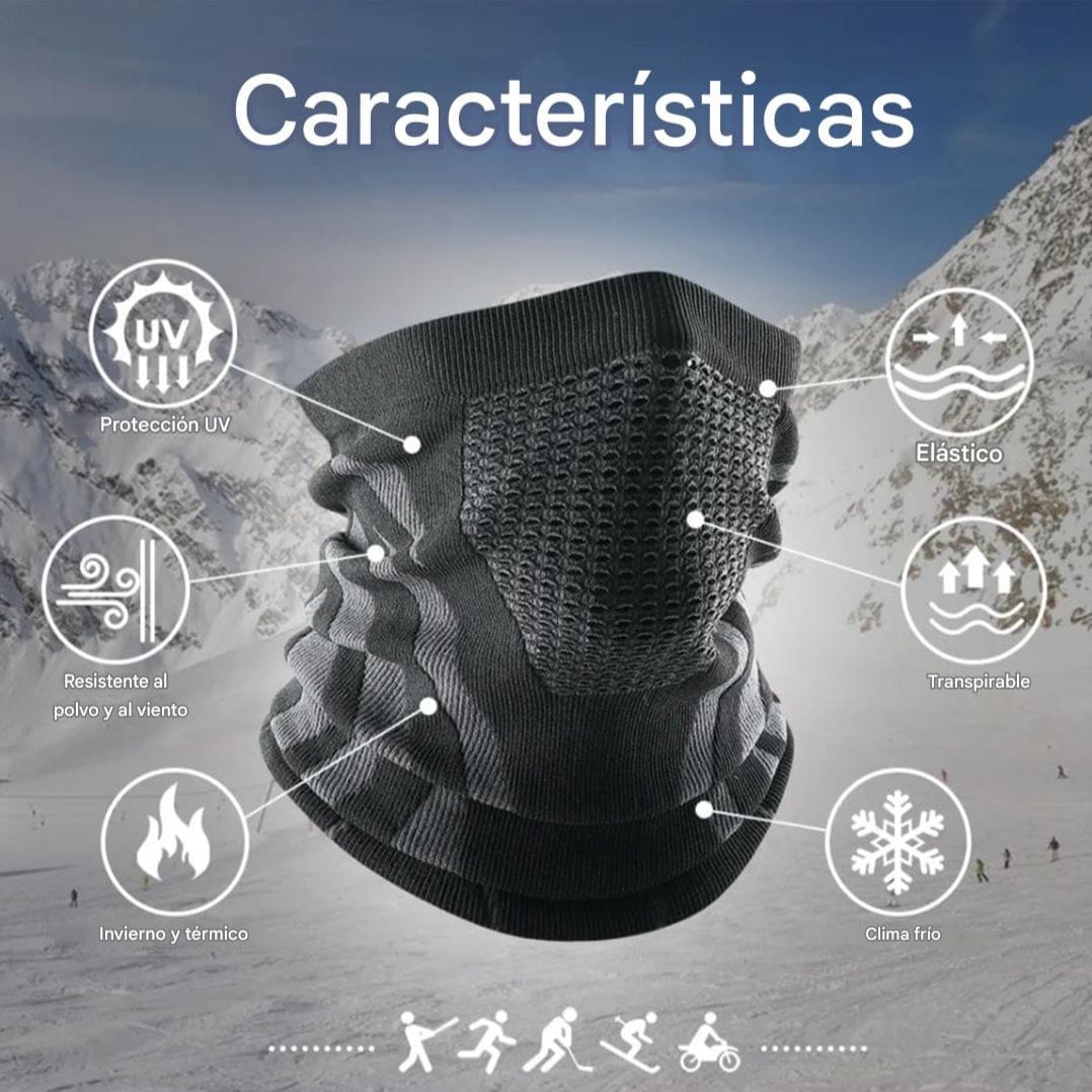 Bandana, Bufanda, Protector de Cuello, Moto, Ciclismo, Deportes Frio Multucuinción.