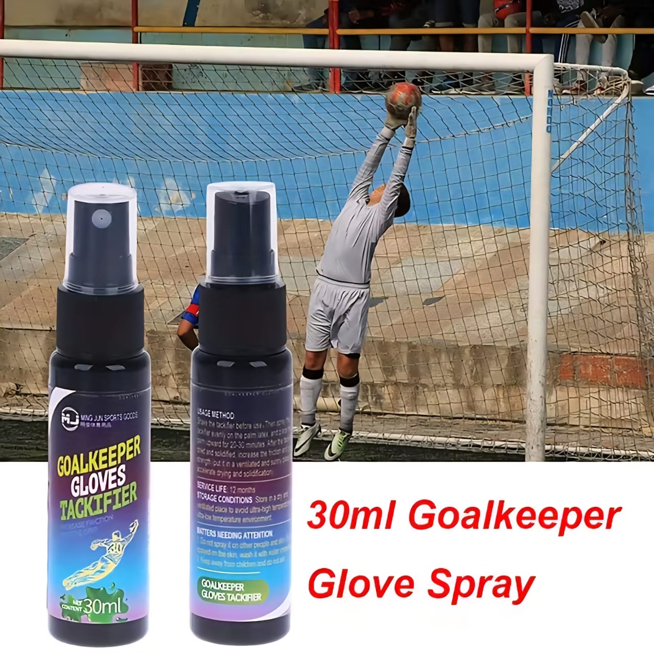 MJ, Goalkeeper Gloves Tackifier,  Antideslizante en Spray, Para Guantes Portero y Articulos Deportivos