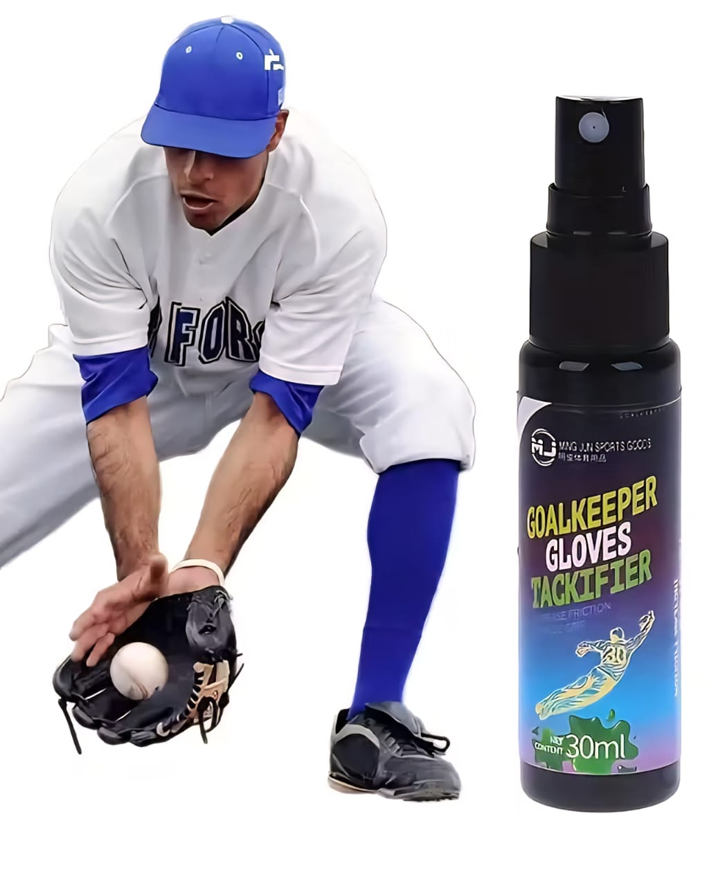 MJ, Goalkeeper Gloves Tackifier,  Antideslizante en Spray, Para Guantes Portero y Articulos Deportivos