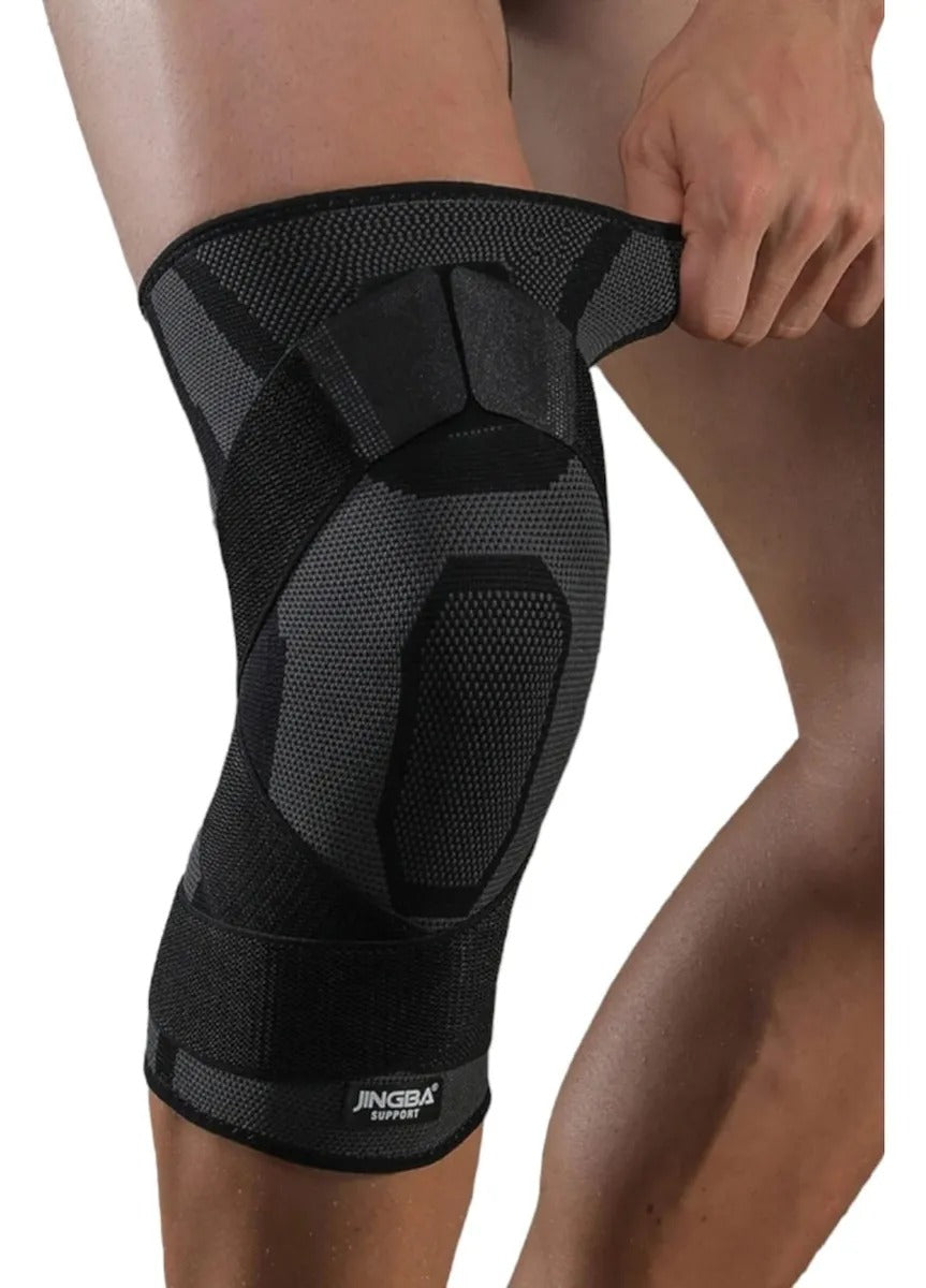 JINGBA SUPPORT, Par Rodilleras Elasticas Deportivas Compresión Ajustables.
