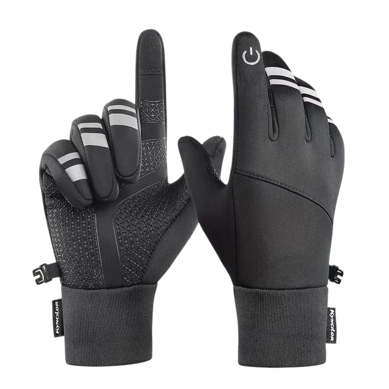 KYNCILOR, Guantes Térmicos Para Moto, Bici, Impermeables, Touch con Reflejante.