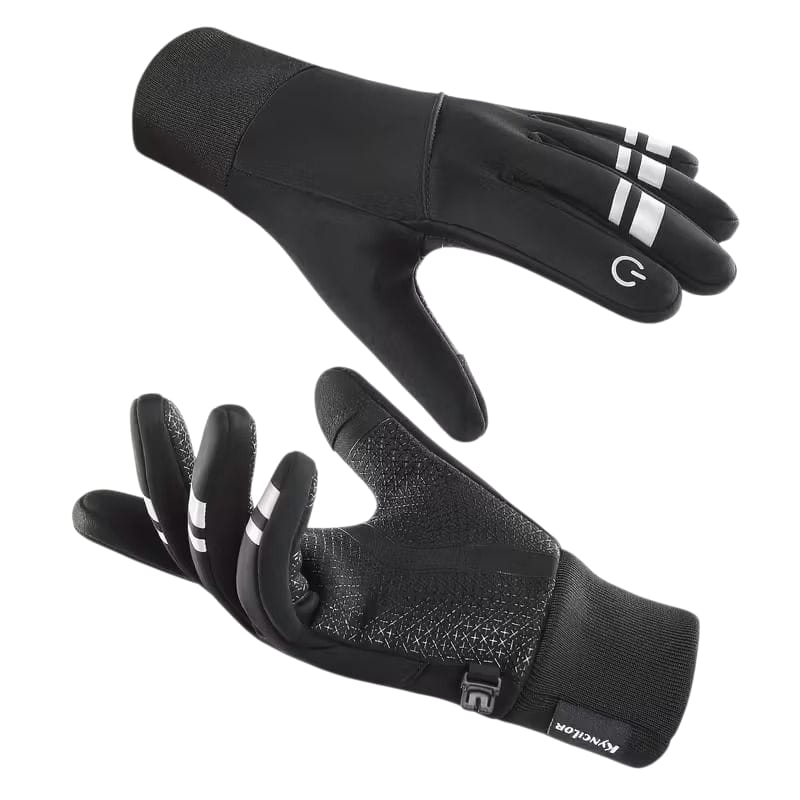 KYNCILOR, Guantes Térmicos Para Moto, Bici, Impermeables, Touch con Reflejante.