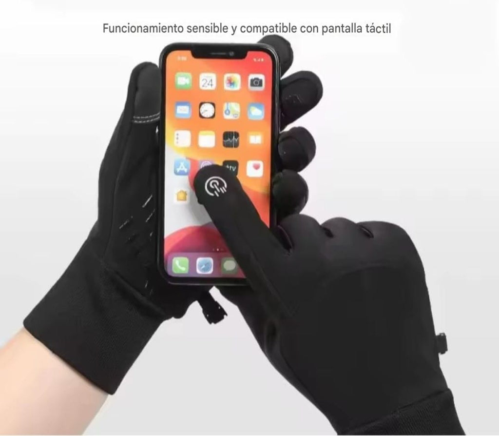 Generico, Guantes Térmicos Para Moto, Bici, Impermeables, Touch.