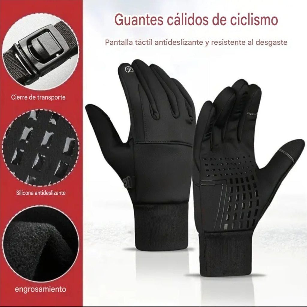 Generico, Guantes Térmicos Para Moto, Bici, Impermeables, Touch.