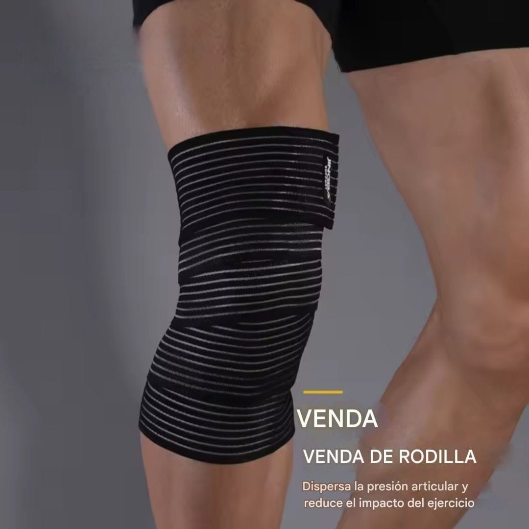 JINGBA SUPPORT, Par Rodilleras Rectas Deportivas, Vendas Para Rodillas Elasticas, Ajustables.