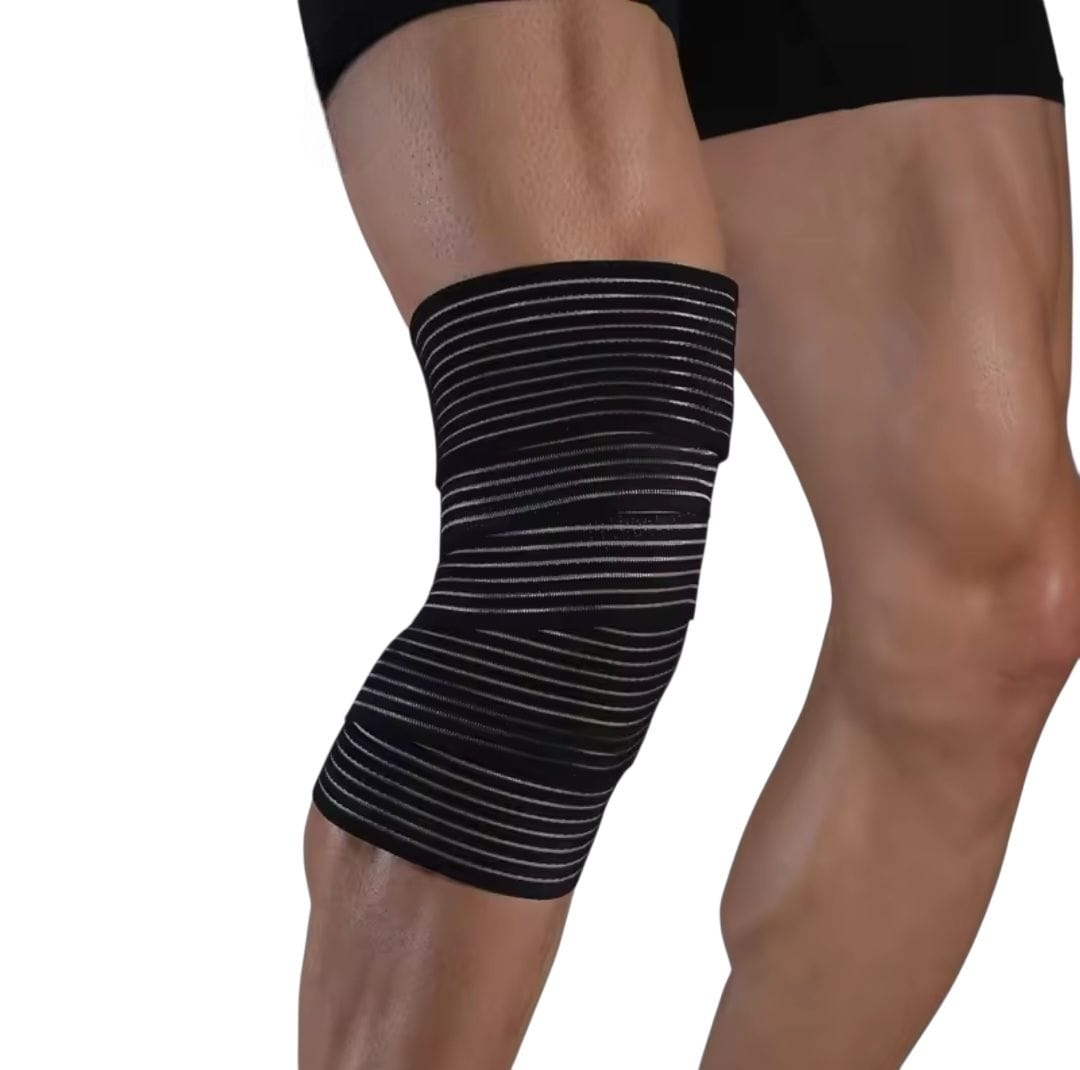 JINGBA SUPPORT, Par Rodilleras Rectas Deportivas, Vendas Para Rodillas Elasticas, Ajustables.