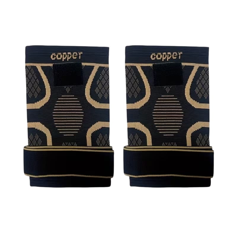 COPPER, Par Rodilleras Elasticas Deportivas Compresión Ajustables.