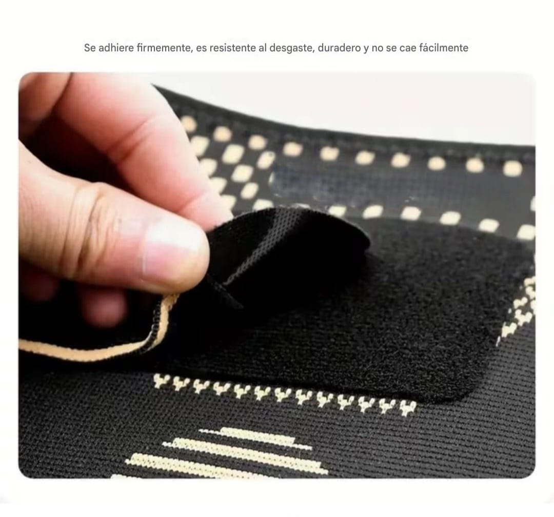 COPPER, Par Rodilleras Elasticas Deportivas Compresión Ajustables.