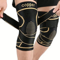 COPPER, Par Rodilleras Elasticas Deportivas Compresión Ajustables.