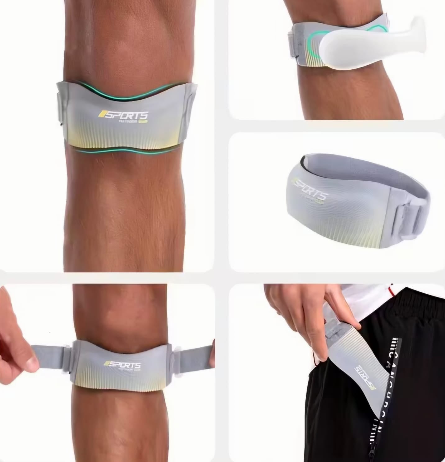 Par Rodillera Deportiva De Banda Rotuliana Para Gimnasio, Crossfit, Fútbol, Rodillera Para Deportes