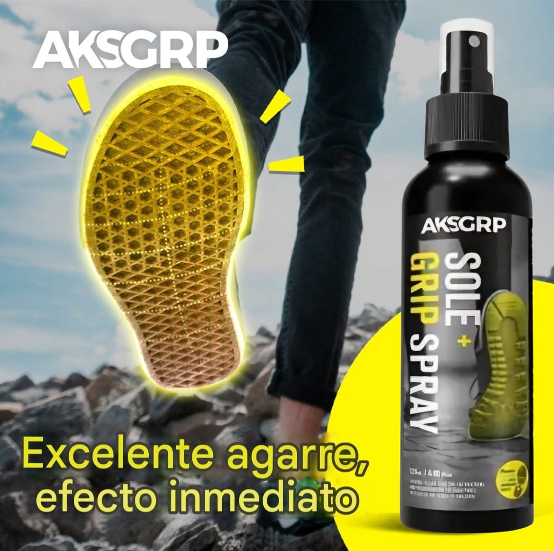 AKSGRP, Sole + Grip Spray, Antideslizante En Spray Para Guantes Portero y Articulos Deportivos