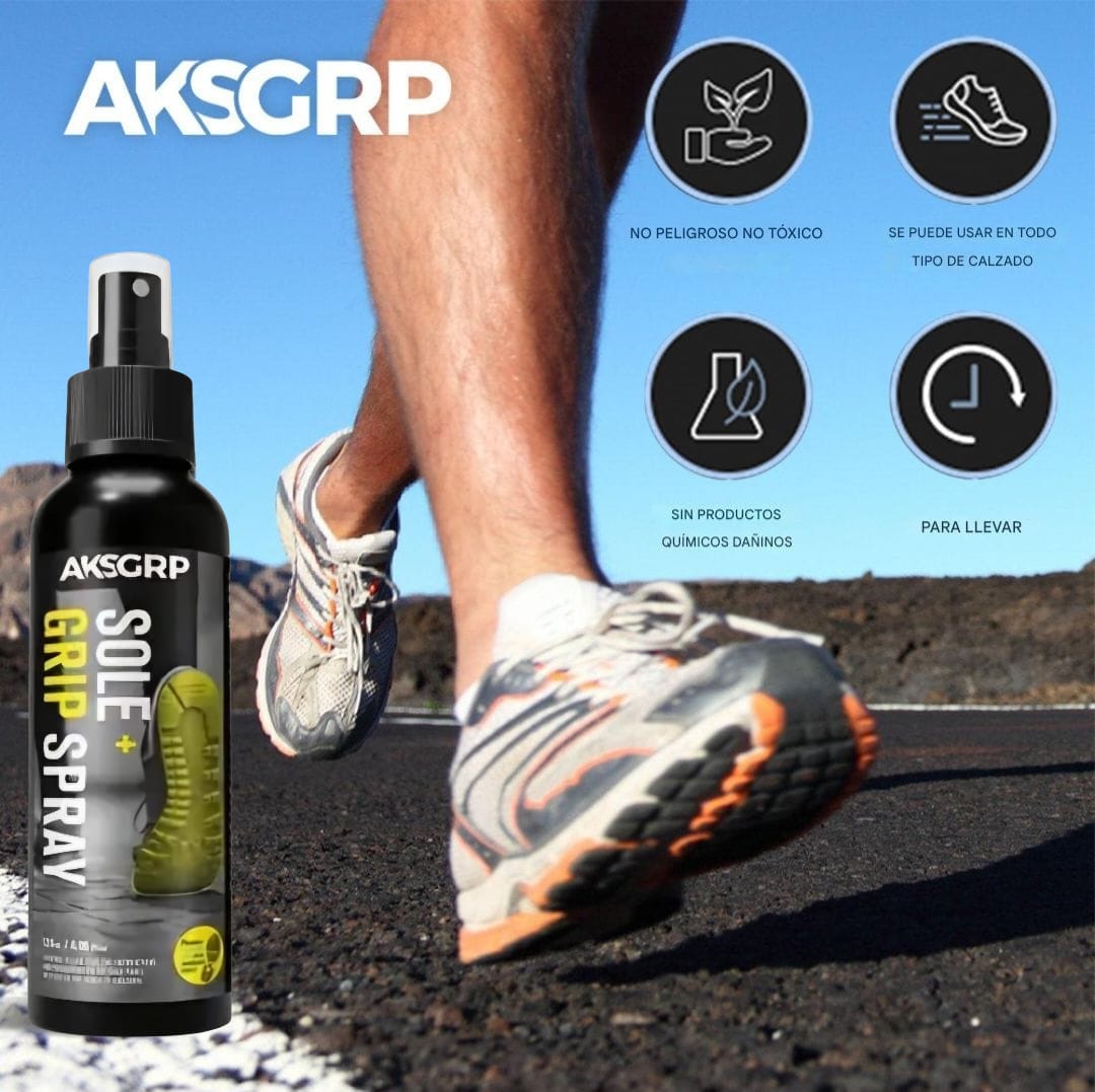 AKSGRP, Sole + Grip Spray, Antideslizante En Spray Para Guantes Portero y Articulos Deportivos
