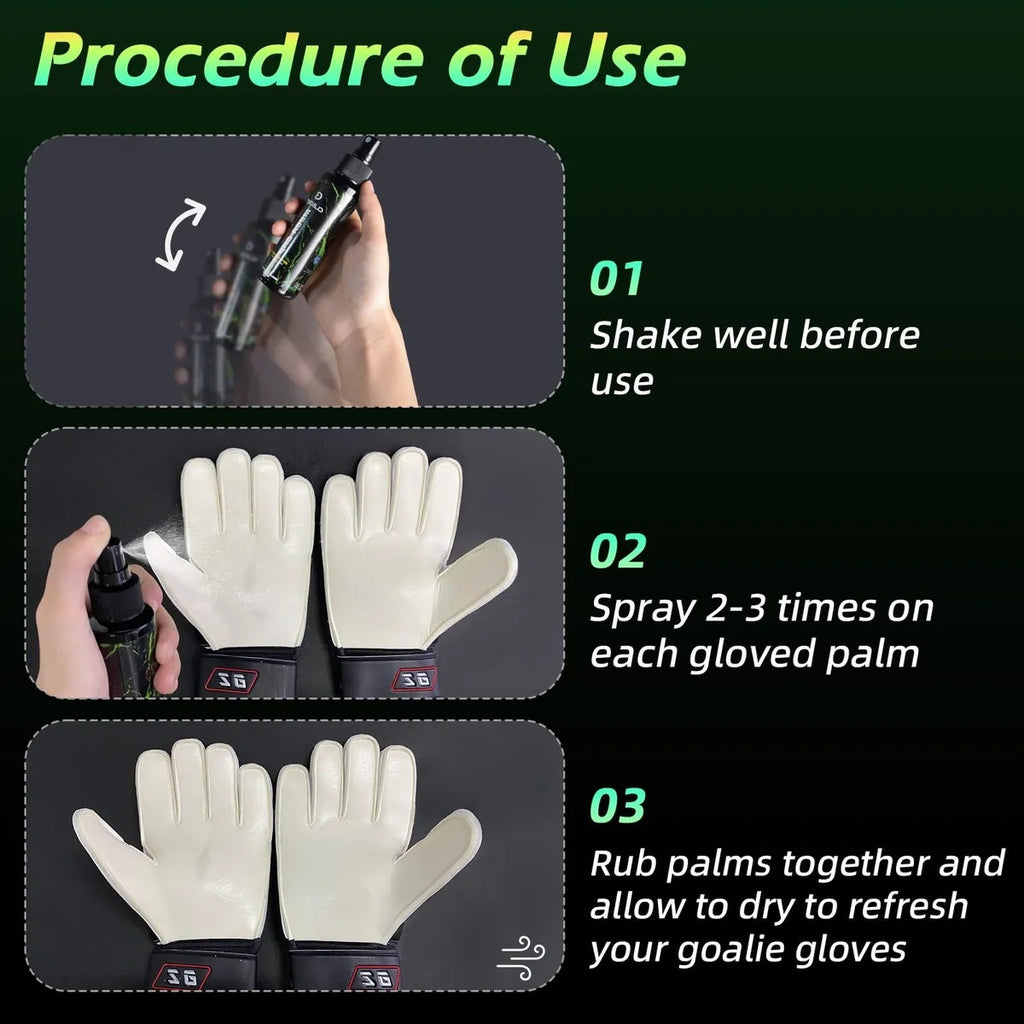 CLBORT, Goalkeeper Glove Grip Glue, Antideslizante en Spray, Para Guantes de Portero y Articulos Deportivos.