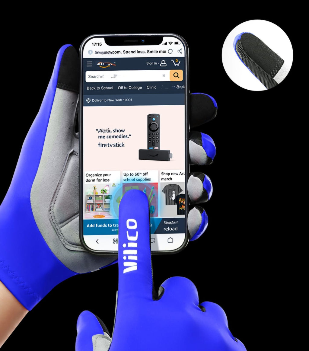 VILICO, Guantes de Ciclismo Completos, BMX, Mbt, Urbano, Ruta Pista.