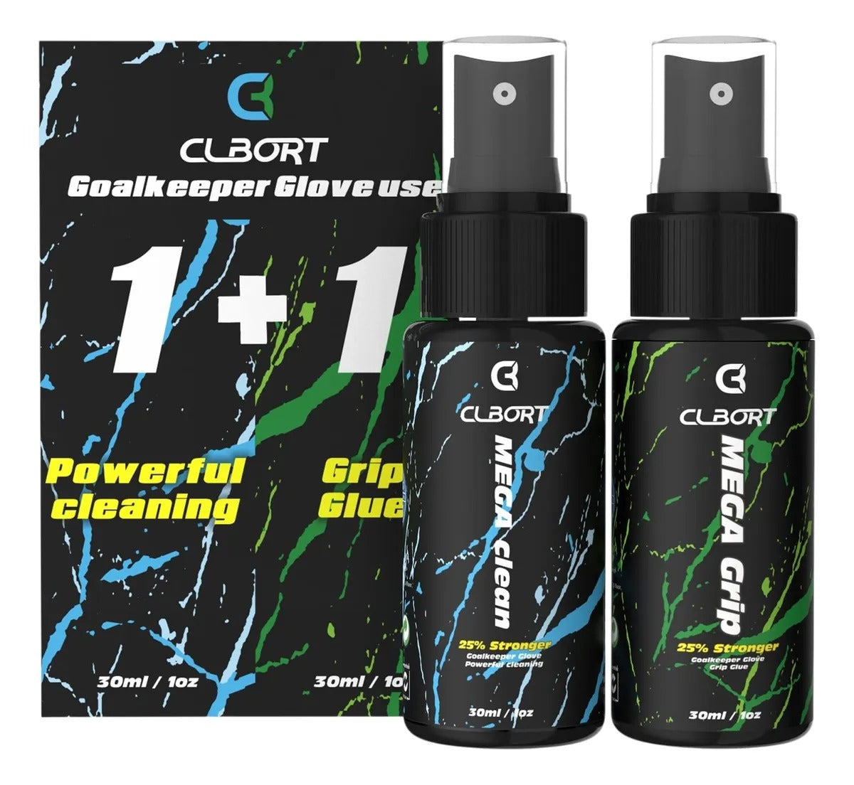 CLBORT, Multifunción, Glove Glue Grip, Spray Para Lavar y Preparar Guantes de Portero.