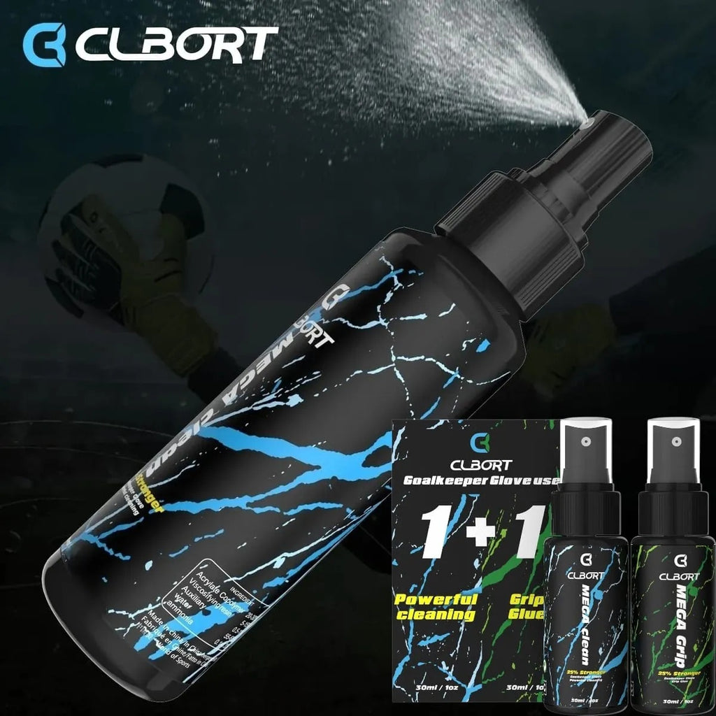 CLBORT, Multifunción, Glove Glue Grip, Spray Para Lavar y Preparar Guantes de Portero.