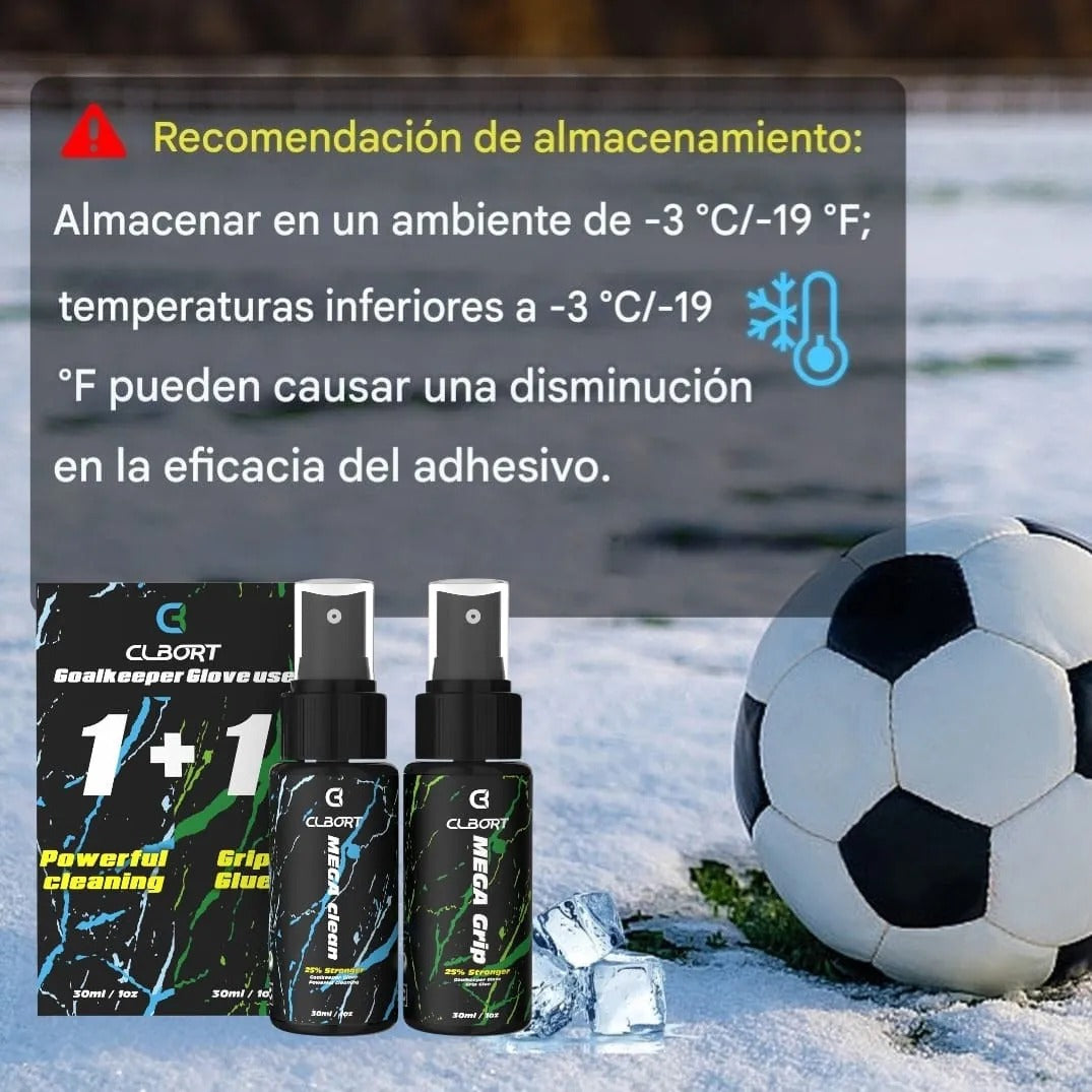 CLBORT, Multifunción, Glove Glue Grip, Spray Para Lavar y Preparar Guantes de Portero.