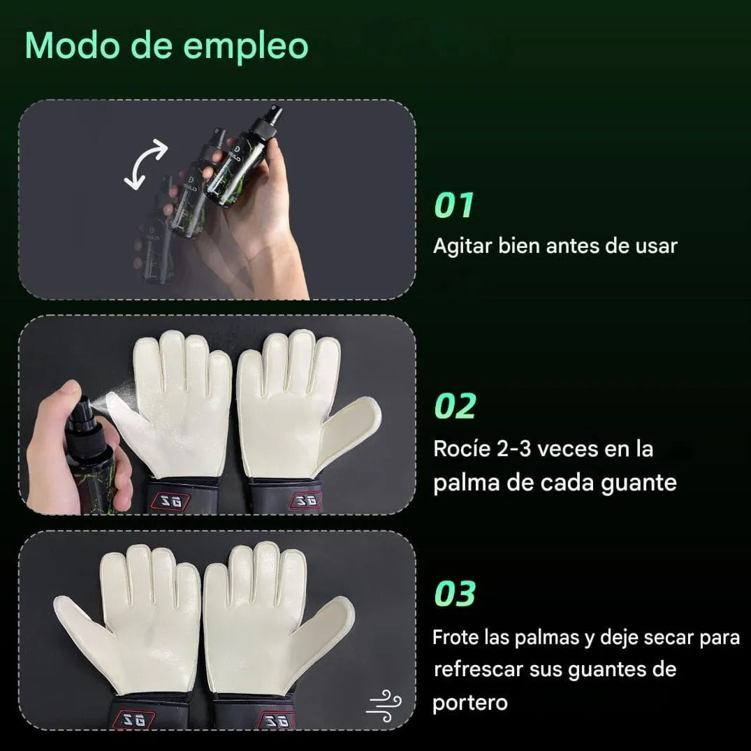 CLBORT, Multifunción, Glove Glue Grip, Spray Para Lavar y Preparar Guantes de Portero.