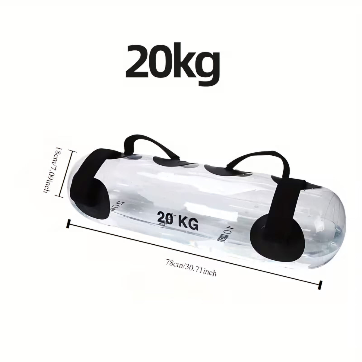 Water bag 20 L/Kg, Paquete de Ejercicios para Fitness, Bolsa de entrenamiento de Peso.