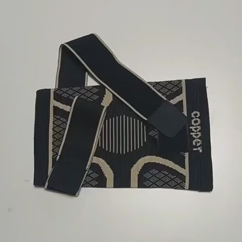 COPPER, Par Rodilleras Elasticas Deportivas Compresión Ajustables.